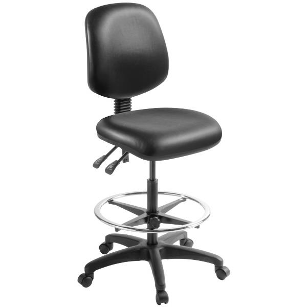 Studio 2.40 Highlift Chair High Back 2 Lever Vinyl/Black | OfficeMax NZ