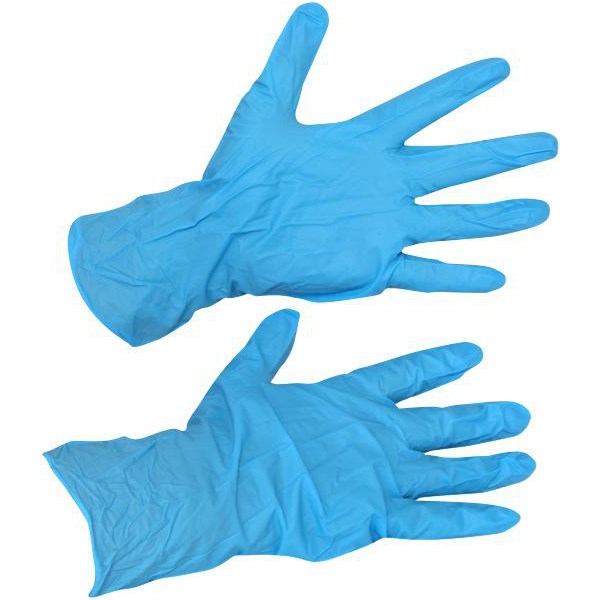 Domma Nitrile Gloves Powder Free Large Blue, 10 Packs of 100 | OfficeMax NZ