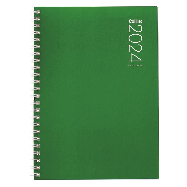 Collins A53 Wiro Diary A5 Week To View 2024 Assorted Colours | OfficeMax NZ