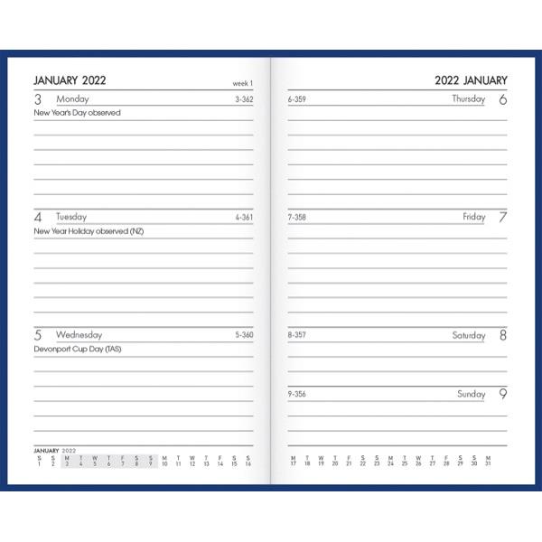 Collins A6.53P Pocket Diary Week To View 2022 Blue | OfficeMax NZ
