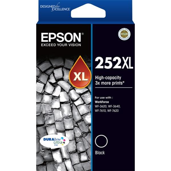 Epson 252xl Black Ink Cartridge High Yield T253192 Officemax Nz 1783