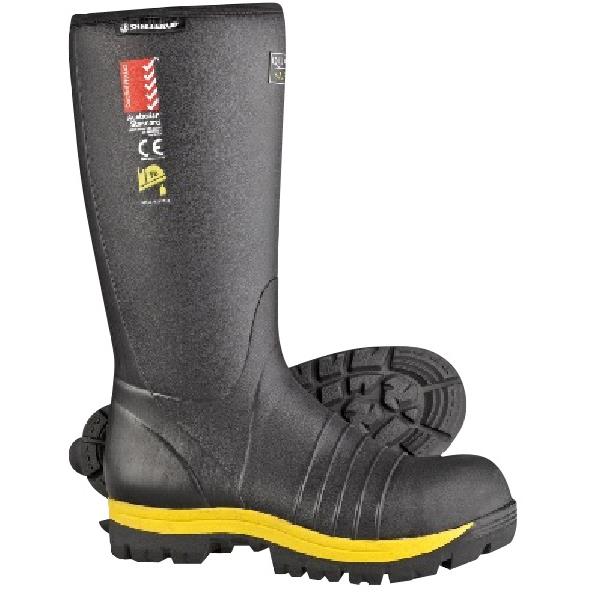 Skellerup Quatro Gumboots Knee Length Size 10 Black | OfficeMax NZ