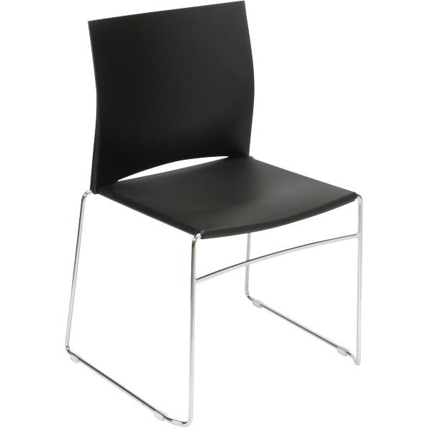 Web Cafe Chair Sled Base Black/Chrome | OfficeMax NZ