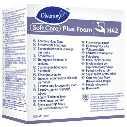 Soft Care H42 Plus Foam Soap 700ml, Carton of 6