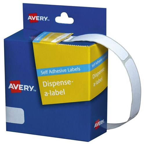 Avery Rectangular Dispenser Labels DMR1349W 13 x 49mm White, Box of 550