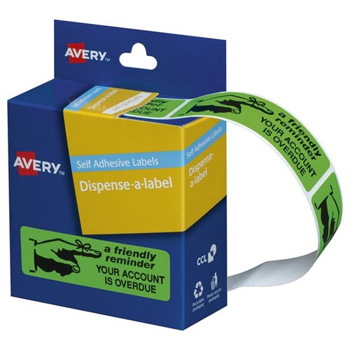 Avery Friendly Reminder Dispenser Labels DMR1964R4, Box of 125