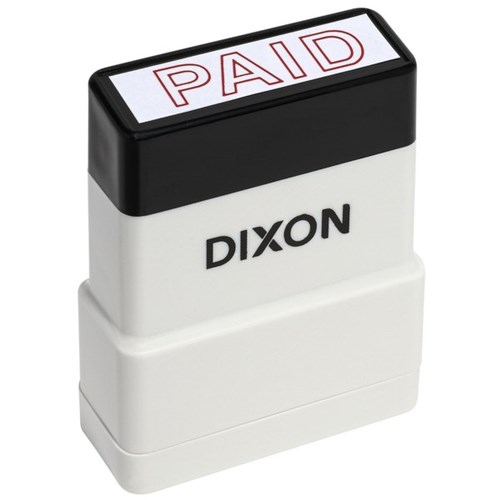 Dixon 016 Self-Inking Stamp PAID Red