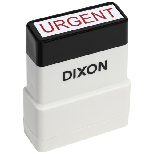 Dixon 041 Self-Inking Stamp URGENT Red