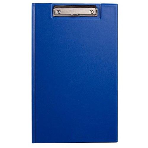 OfficeMax PVC Clipboard Folder Foolscap Blue