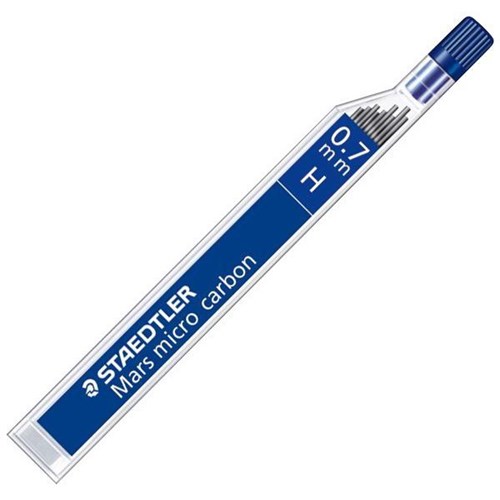 Staedtler Mars Micro Carbon 250 H Pencil Leads 0.7mm, Pack of 12
