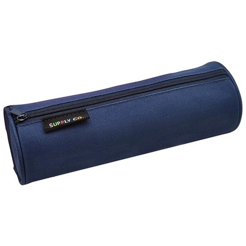 Supply Co Tube Pencil Case Navy Blue 210x80mm