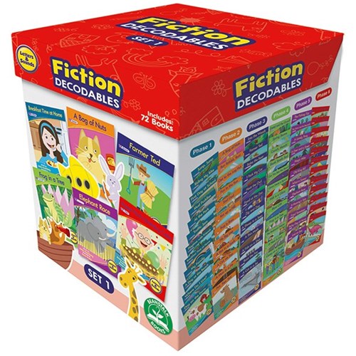 Junior Learning Letters & Sounds Fiction Set One Boxed Set, Set of 72 Books