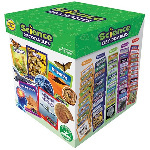 Junior Learning Science Decodable Readers Non-Fiction Boxed Set, Set of 60 Books