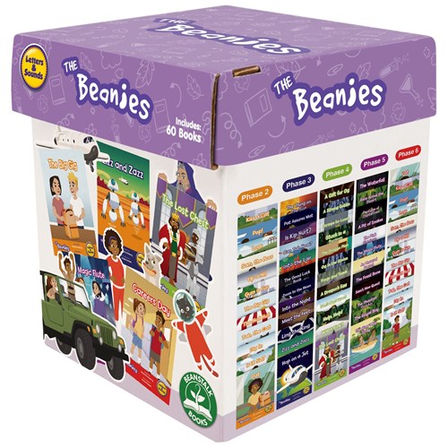 Junior Learning The Beanies Hi-Lo Diversity Decodable Readers Boxed Set, Set of 60 Books