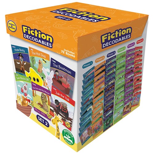 Junior Learning Letters & Sounds Fiction Set Two Boxed Set, Set of 72 Books