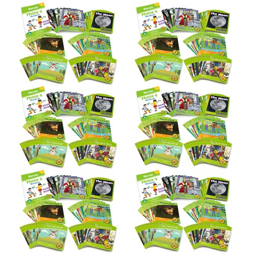 Junior Learning Letters & Sounds Phase 4 Classroom Kit, Set of 432 Books