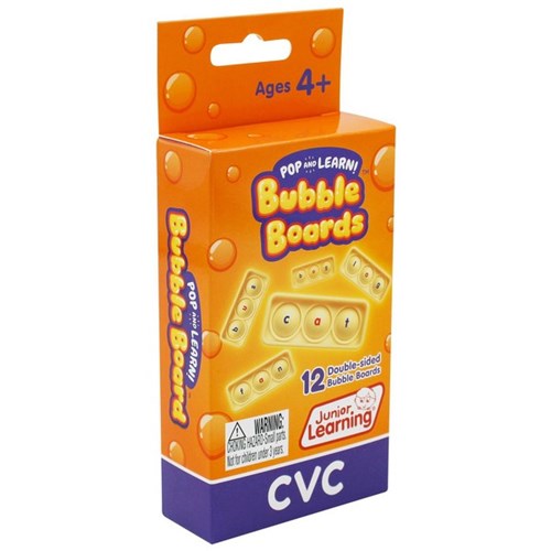 Junior Learning CVC Bubble Boards, Pack of 12
