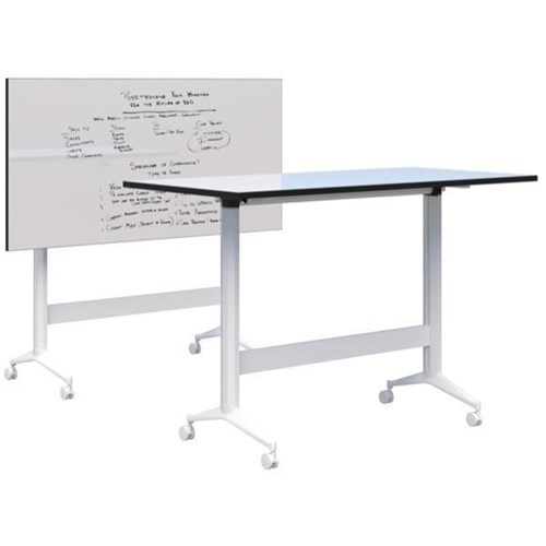 Fiord Leaner Flip Table 1800x1050mm, Writeable Whiteboard/White