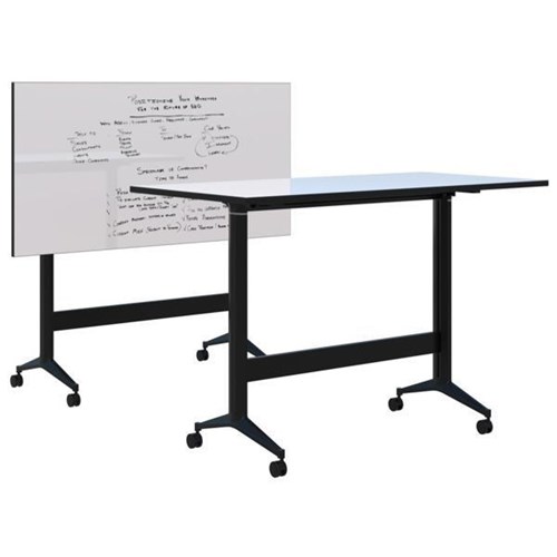 Fiord Leaner Flip Table 1600x1050mm, Writeable Whiteboard/Black