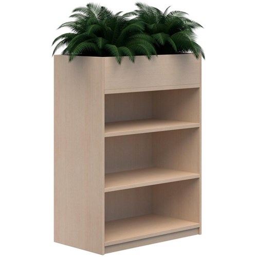 Mascot Planter Bookshelves 900x1200mm Refined Oak