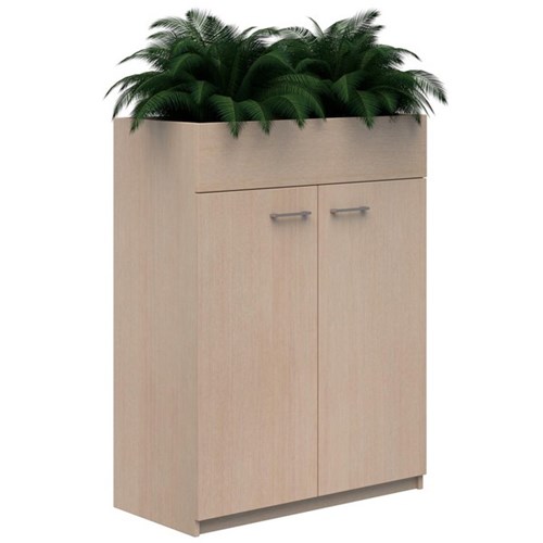 Mascot Lockable Planter Cabinet 900x1200mm Refined Oak