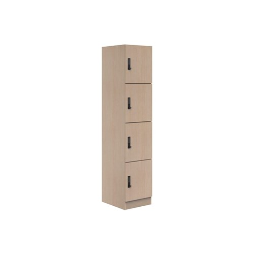 Mascot Digital Locking 4 Door Locker 450x1900mm Refined Oak