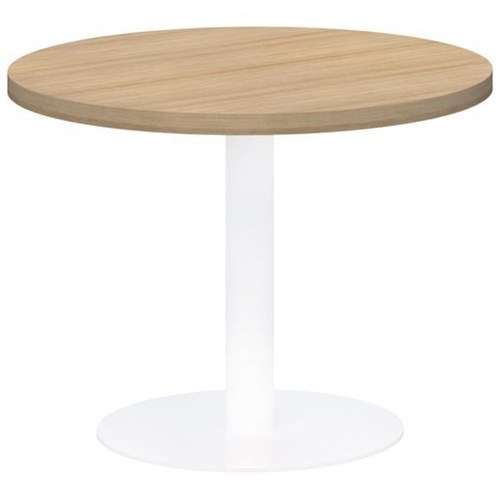Classic Round Coffee Table 600mm Classic Oak/White