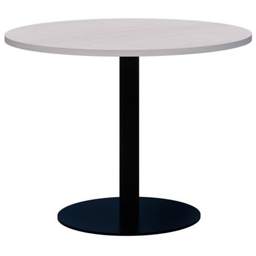 Accent Classic Round Table 800mm Silver Strata/Black