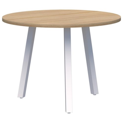 Fiord Round 3 Leg Table 900mm Classic Oak/White