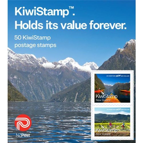 NZ Post KiwiStamp Postage Stamps, Pack of 50