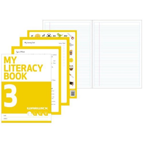 Warwick My Literacy Book 3 7mm Ruled 64 Pages