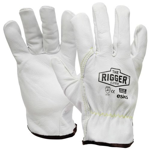Esko The Rigger Premium Cowhide Kevlar Stitched Gloves, Pack of 12
