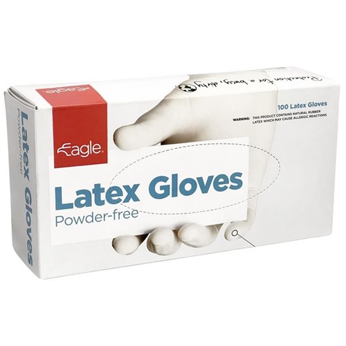 Eagle Latex Gloves Powder-Free, Pack of 100