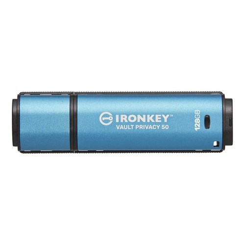 Kingston IronKey Vault Privacy 50 USB Flash Drive, 128 GB