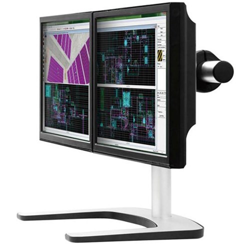 Atdec Freestanding Dual Monitor Desk Mount