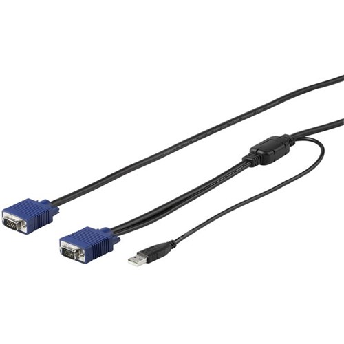StarTech RKCONSUV6 VGA and USB KVM Console Cable 1.8m