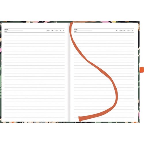 Collins A5 Diary Undated Day Per Page Abstract Leaf
