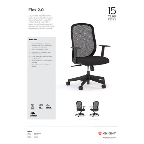 Flex 2.0 Mesh Chair Black