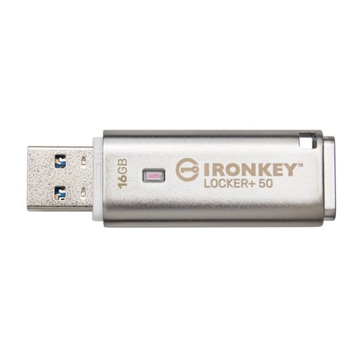 Kingston IronKey Locker Plus 50 Flash Drive 16GB