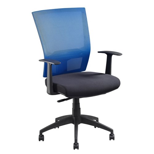 Advance Air Plus Chair With Adjustable Arms Blue/Alloy