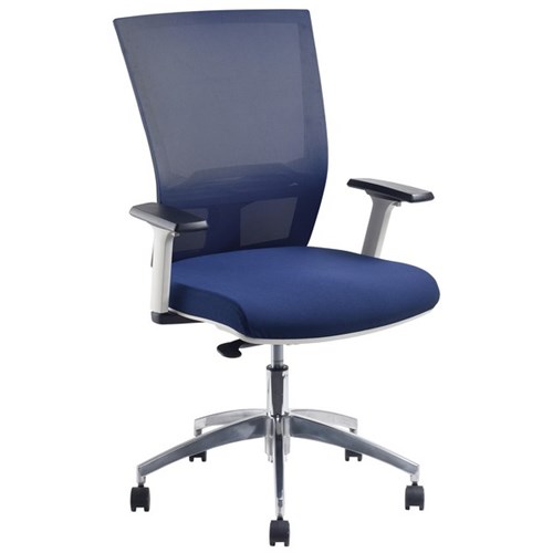 Advance Air Plus Chair With Adjustable Arms Navy/Alloy 