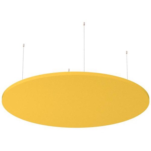 Boyd Visuals Floating Acoustic Ceiling Panel Round 1200mm Yellow