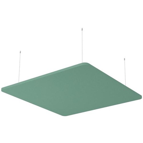 Boyd Visuals Floating Acoustic Ceiling Panel Square 1200x1200mm Turquoise