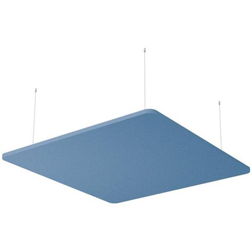 Boyd Visuals Floating Acoustic Ceiling Panel Square 1200x1200mm Sky Blue