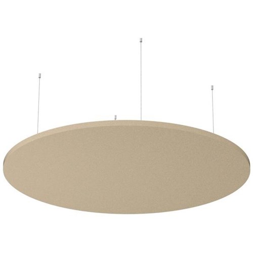 Boyd Visuals Floating Acoustic Ceiling Panel Round 1200mm Dark Camel