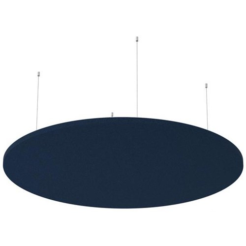 Boyd Visuals Floating Acoustic Ceiling Panel Round 1200mm Navy Peony