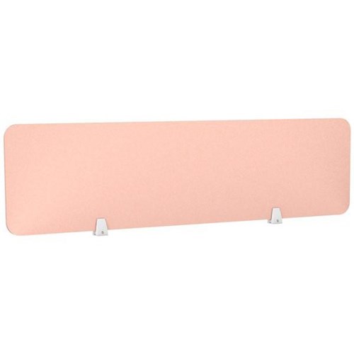 Boyd Acoustic Desk Screen 1500x400mm Blush Pink 