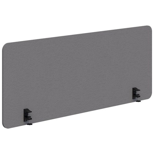Sonic12 Acoustic Side Mount Desk Screen 1200x595mm Light Grey/Black