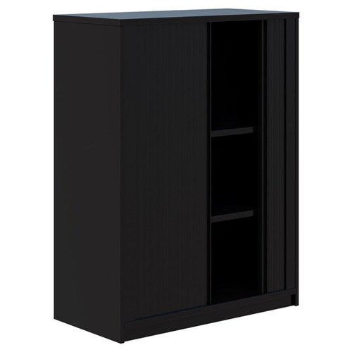 Fiord 3 Tier Tambour 900x1200mm Black