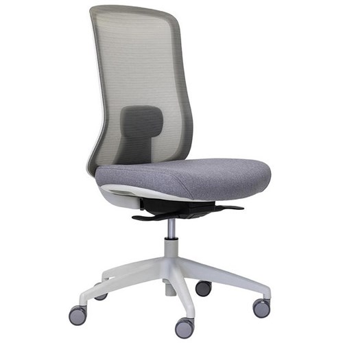 Buro Elan Task Chair Mesh Back Light Grey/White